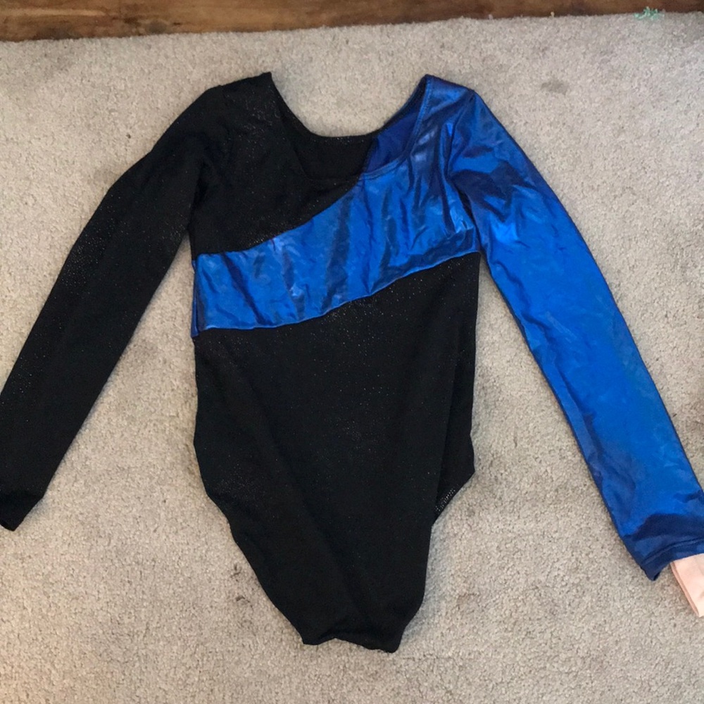 Blue & black gymnastics Leo